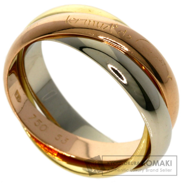 CARTIER カルティエ トリニティ #53 リング・指輪 K18ホワイト