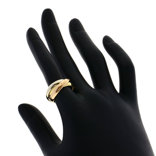 美品 カルティエ CARTIER トリニティ リング TRINITY 50 CARTIER カルティエ トリニティ #50 リング・指輪 K18イエロー