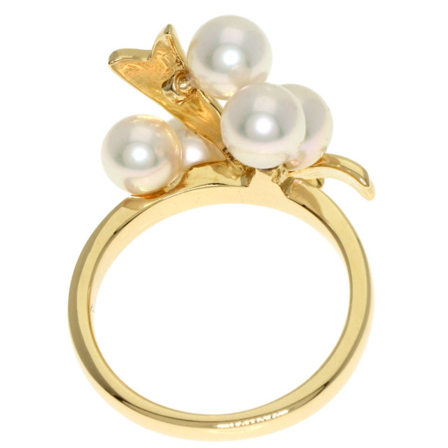MIKIMOTO ミキモト パール 真珠 リボン リング・指輪 K18