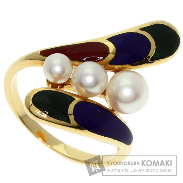 MIKIMOTO ミキモト パール 真珠 エナメル リング・指輪 K18