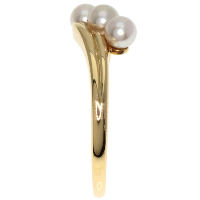 【MIKIMOT】 K18ゴールド 真珠リング ミキモト MIKIMOTO リング 指輪 8号 18金 K18ゴールド パール