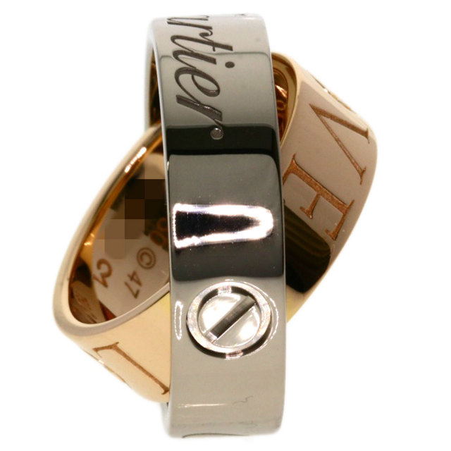 Cartier カルティエ ラブリング #47 7号 ホワイトゴールド カルティエ CARTIER ラブリング #47 リング・指輪 7号 18金 K18