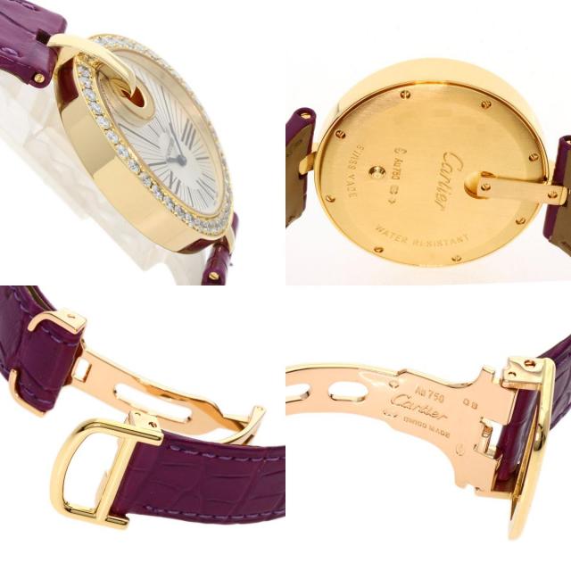 CARTIER カルティエ WG600010 カプティブ ドゥ カルティエ LM 腕時計 K18YG 革 レディース [中古] CARTIER カルティエ WG600010 カプティブ ドゥ カルティエ LM 腕時計