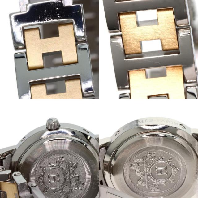 HERMES エルメス CL4.220 クリッパー 腕時計 ステンレススチール
