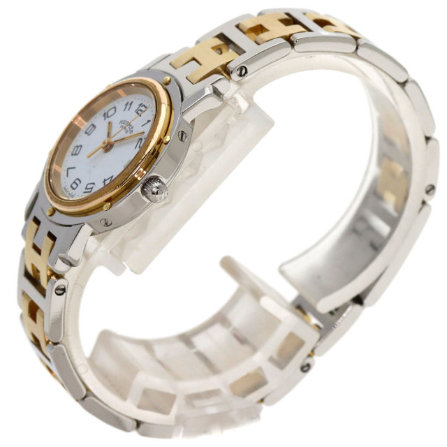 HERMES エルメス クリッパー 旧バックル 腕時計 ステンレス