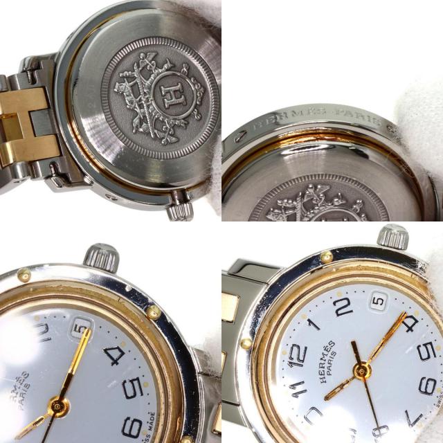HERMES エルメス クリッパー 旧バックル 腕時計 ステンレス