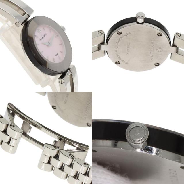 美品 センチュリー CENTURY タイムジャム ダイヤ シェル 腕時計 124  