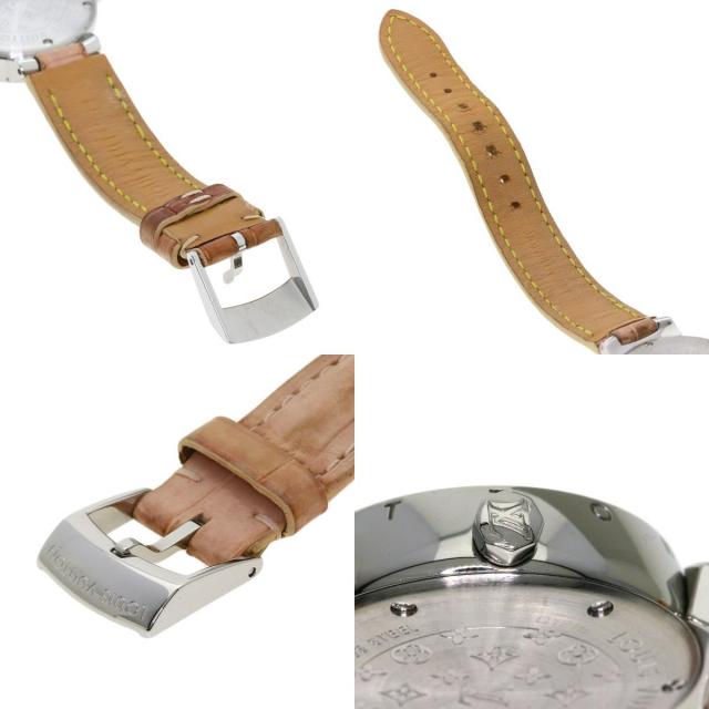 LOUIS VUITTON ルイヴィトン Q121E タンブール ダイヤモンド 腕時計 SS アリゲーター レディース [中古] LOUIS VUITTON（ルイ・ヴィトン） Q121E タンブール ダイヤモンド