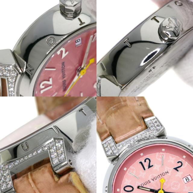 LOUIS VUITTON ルイヴィトン Q121E タンブール ダイヤモンド 腕時計  