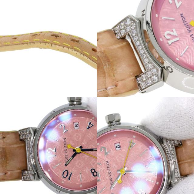 LOUIS VUITTON ルイヴィトン Q121E タンブール ダイヤモンド 腕時計  