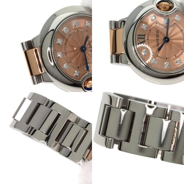 CARTIER カルティエ WE902052 バロンブルー28 11P ダイヤモンド 腕時計