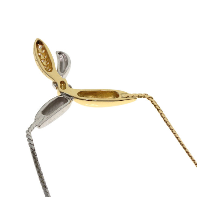 MIKIMOTO ミキモト コンビデザイン ダイヤモンド ネックレス K18  