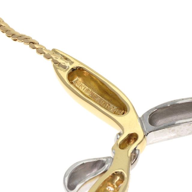 MIKIMOTO ミキモト コンビデザイン ダイヤモンド ネックレス K18  