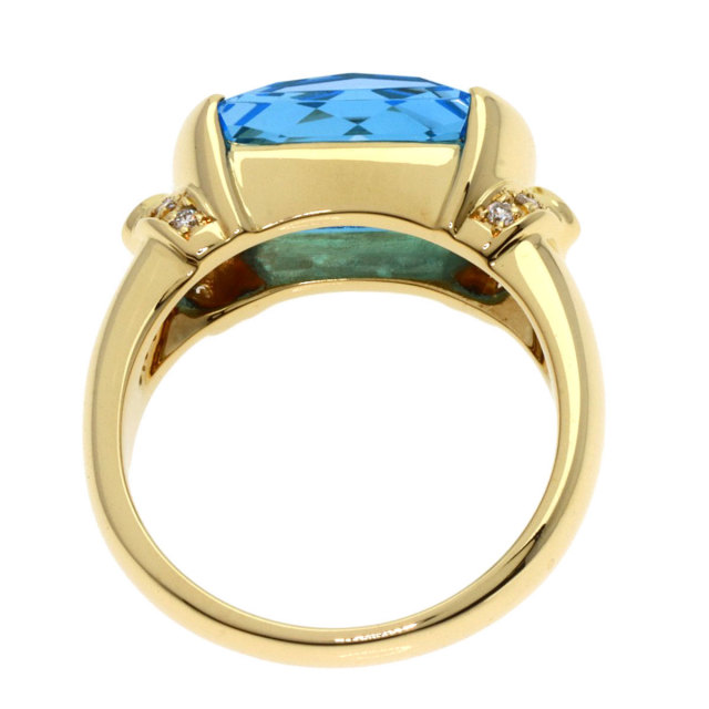 TASAKI タサキ ブルートルマリン ダイヤモンド リング・指輪 K18  