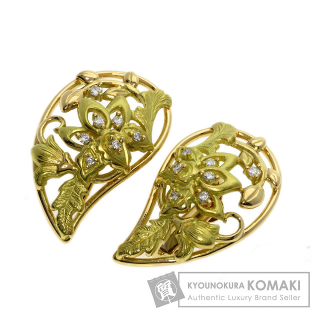 TASAKI タサキ ダイヤモンド イヤリング K18イエローゴールド 
