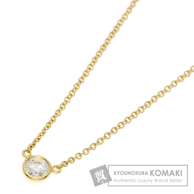 TIFFANY&Co. ティファニー バイザヤード ダイヤモンド ネックレス K18 