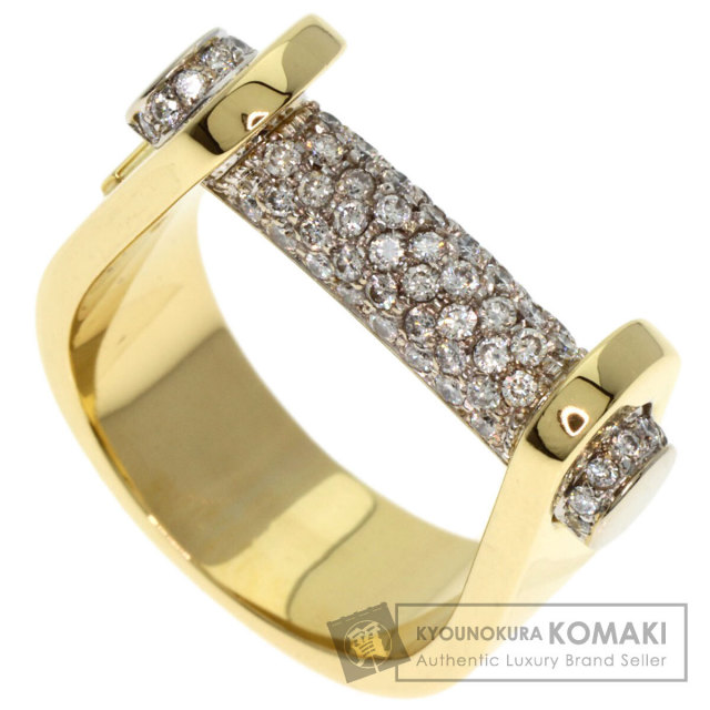 0.12ct カエル エメラルド ダイヤモンド リング・指輪 K18