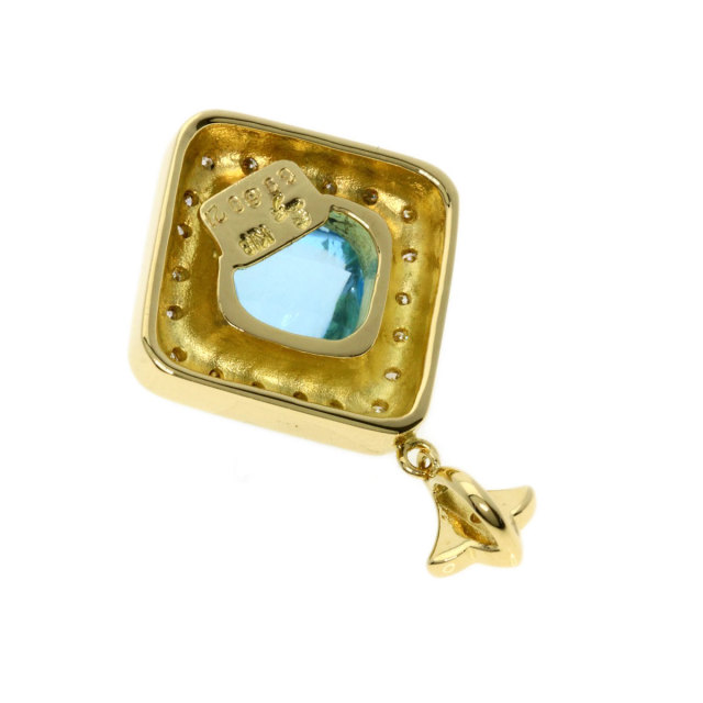 セレクトジュエリー ペンダントトップ 水野薫子 ダイヤモンド ブルートパーズ