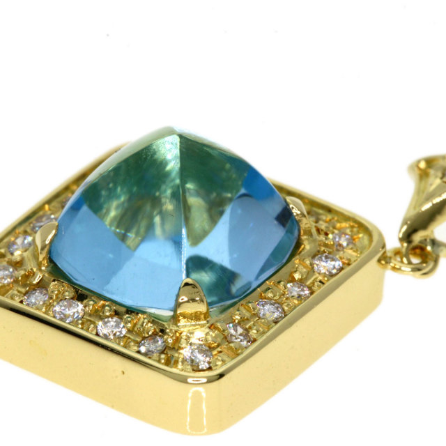 セレクトジュエリー ペンダントトップ 水野薫子 ダイヤモンド ブルートパーズ