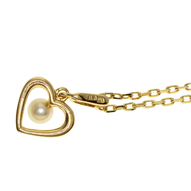 ミキモト ネックレス パール 真珠 ハートモチーフ