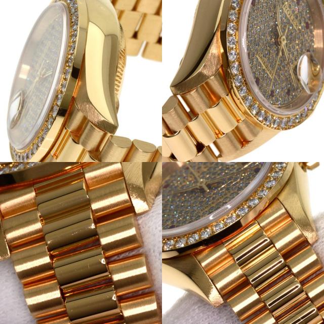 週末限定セール希少　新品　ロレックス　デイトジャスト　掛け時計　ゴールド ROLEX ロレックス 69138G デイトジャスト 10P ベゼル ダイヤモンド