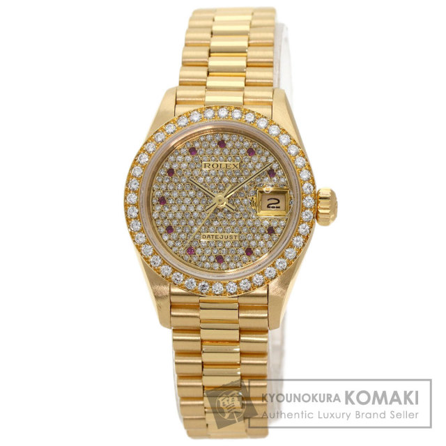ロレックス 腕時計 デイトジャスト ダイヤモンド ルビー