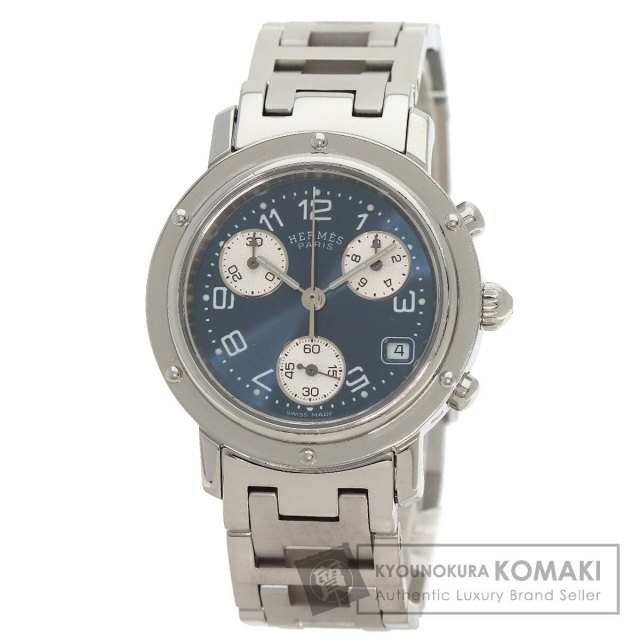 HERMES エルメス CL1.310 クリッパー クロノグラフ 腕時計