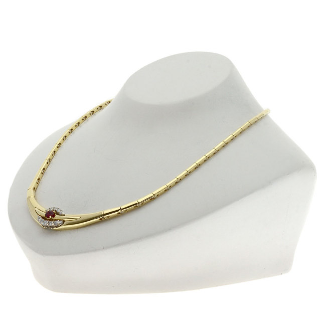 Damiani ダミアーニ ルビー ダイヤモンド ネックレス K18
