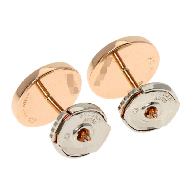 BVLGARI ブルガリ ブルガリブルガリ シェル ピアス K18ピンクゴールド  