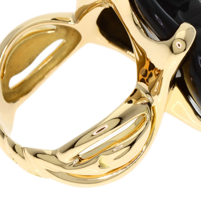 シャネル リング・指輪 カメリア オニキス