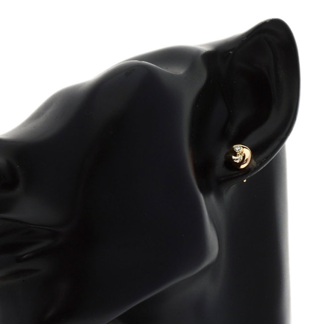 CARTIER カルティエ トリニティ ダイヤモンド ピアス K18イエロー  