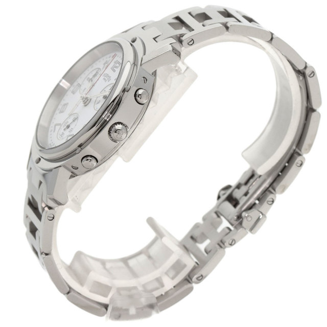 HERMES エルメス CC1.910 クリッパー 腕時計 ステンレススチール