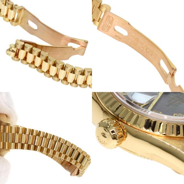 ROLEX デイトジャスト ゴールド腕時計 ROLEX ロレックス 69178NG デイトジャスト 10P ダイヤモンド ブラック