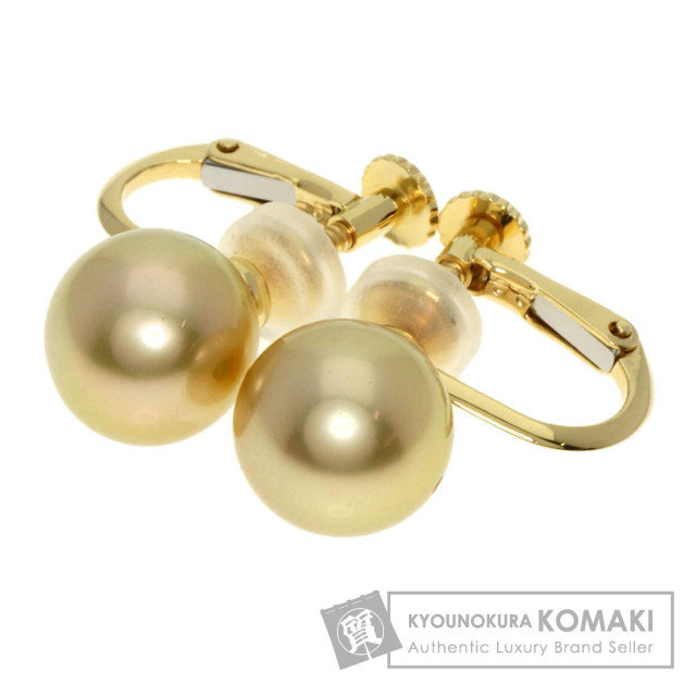 TASAKI タサキ ゴールデンパール 真珠 イヤリング K18イエローゴールド  