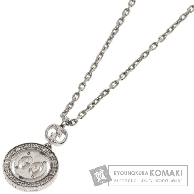 GUCCI グッチ アイコン ネックレス K18ホワイトゴールド