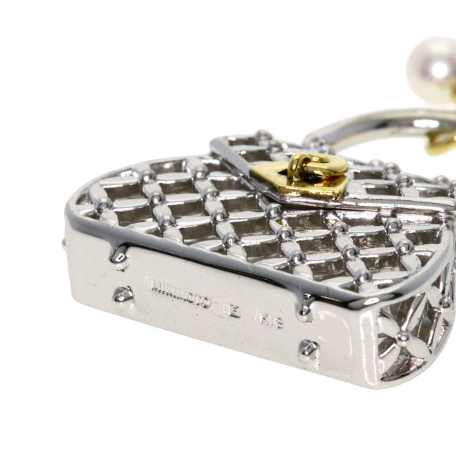 極美品　MIKIMOTO　ミキモト　ペントップ　チャーム　パール約5.9mmSV MIKIMOTO ミキモト ペンダントトップ 18金 K18イエローゴールド