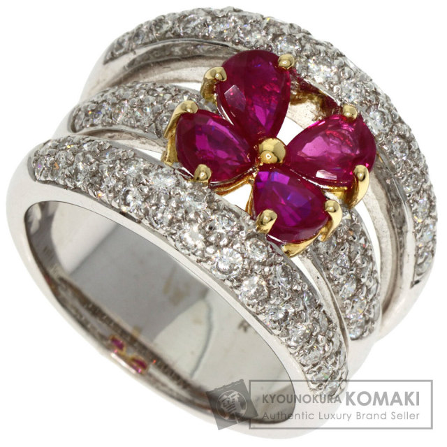 ポンテヴェキオ リング・指輪 ルビー ダイヤモンド