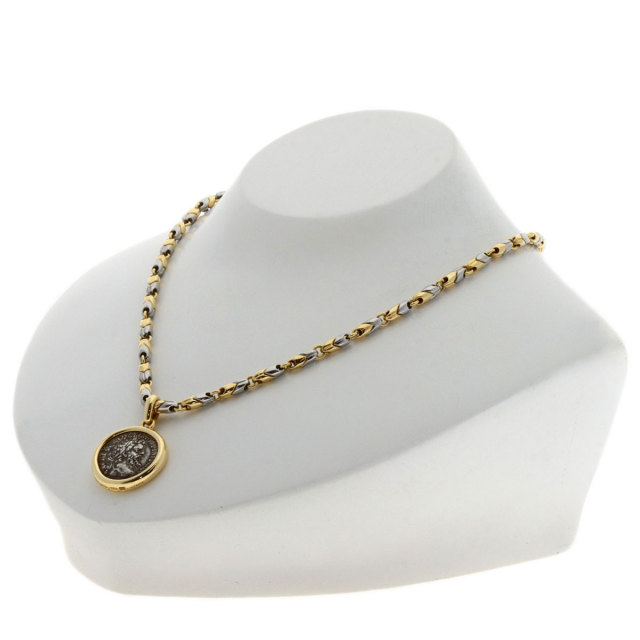 BVLGARI ブルガリ モネーテ アンティークコイン ネックレス K18