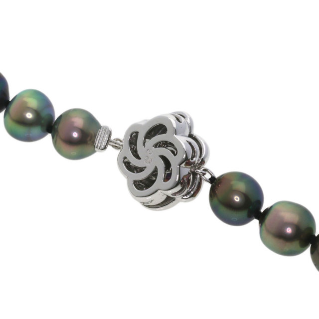 タサキ TASAKI バロックパール 南洋真珠 ネックレス TASAKI タサキ バロック パール 南洋黒真珠 ネックレス シルバー