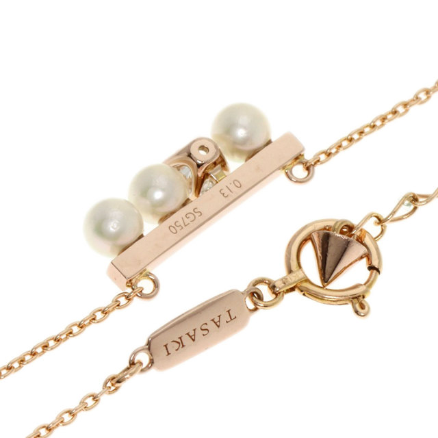 タサキ　プチバランス　ダイヤモンドネックレス　K18サクラゴールド　TASAKI TASAKI 【美品】タサキ K18 サクラゴールド プチ バランス