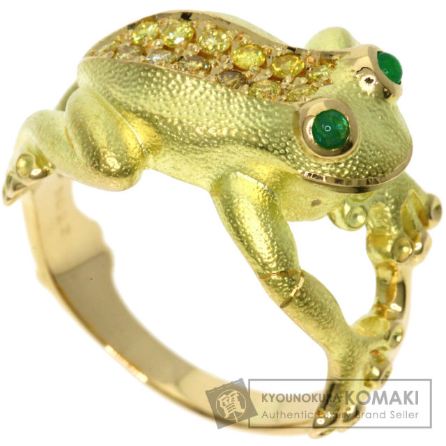 セレクトジュエリー リング・指輪 カエル エメラルド ダイヤモンド