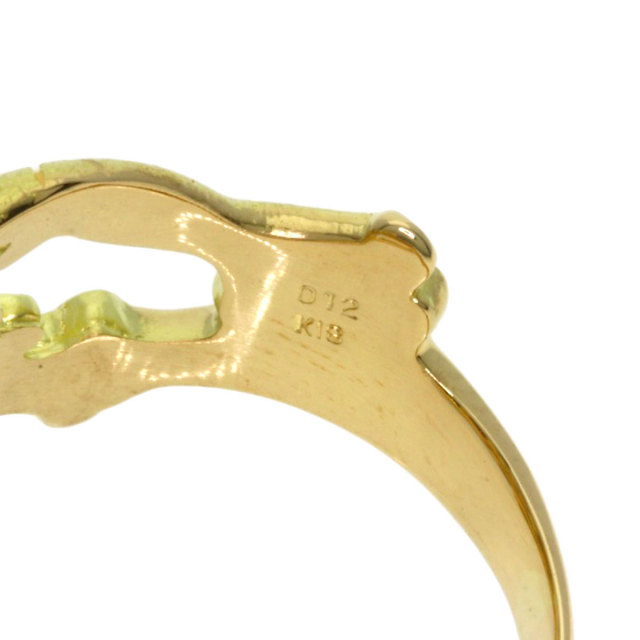 0.12ct カエル エメラルド ダイヤモンド リング・指輪 K18