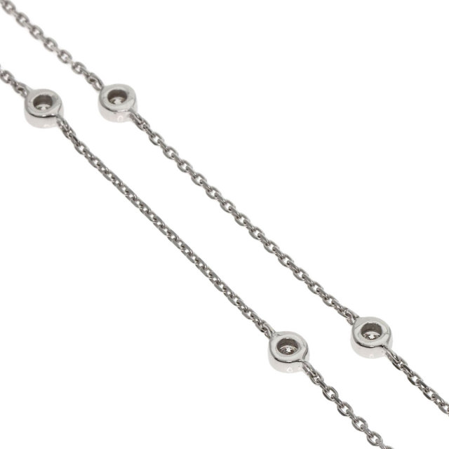 0.5ct ダイヤモンド ネックレス K18ホワイトゴールド 2.9g