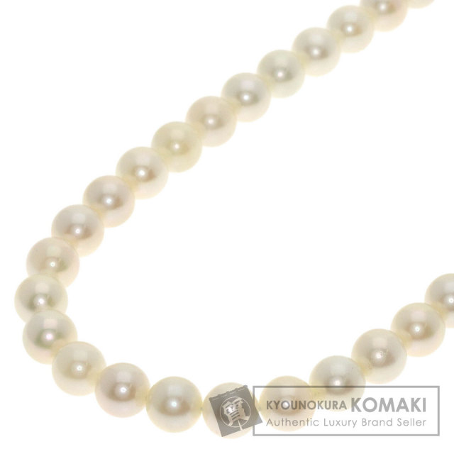 真珠 ネックレス シルバー系 真珠 パール ネックレス あこや真珠 パールネックレス 7.5mm-8mm