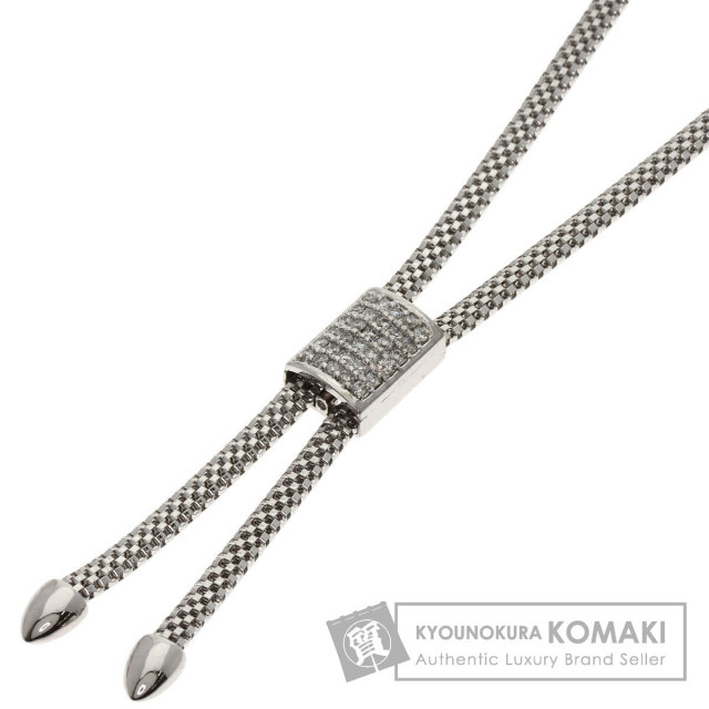 0.27ct ダイヤモンド ネックレス K18ホワイトゴールド 15.8g
