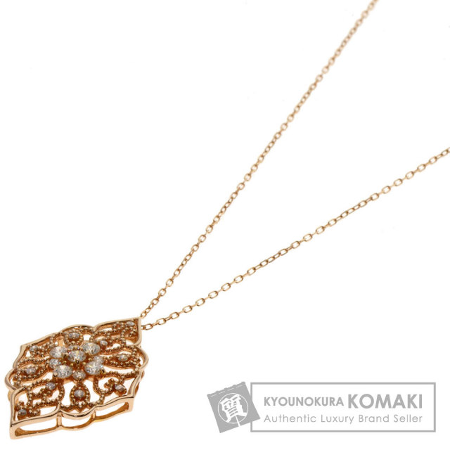 【かずユノさん】k18ダイヤ0.15ctネックレス チョコフィオーレ 0.5ct ダイヤモンド ネックレス K18ピンクゴールド 3.9g