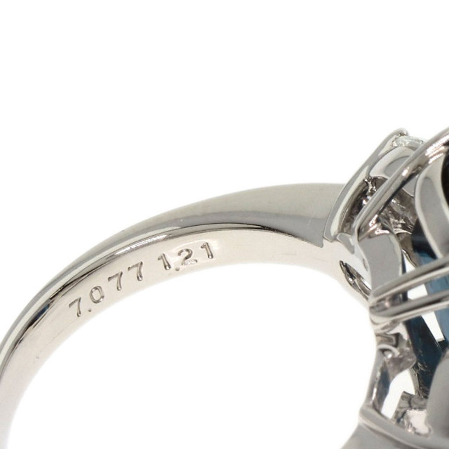 7.077ct トルマリン ダイヤモンド リング・指輪 プラチナPT900