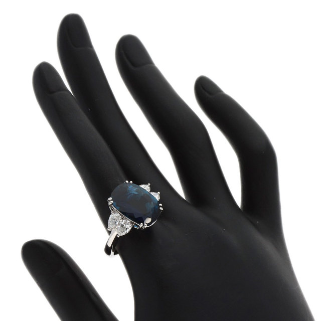 シモンズグランドセール トルマリン 7.077ct ダイヤモンド プラチナPT900 リング・指輪 アクセサリー