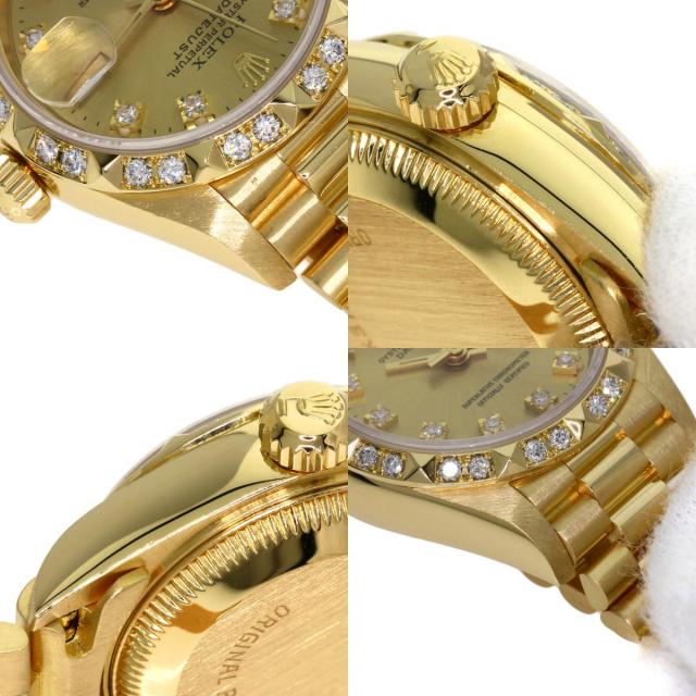 ROLEX ロレックス 69258G デイトジャスト ベゼル 10P ダイヤモンド 腕時計 K18YG K18YG ダイヤモンド レディース [中古] ロレックス69258を購入する | Chrono24