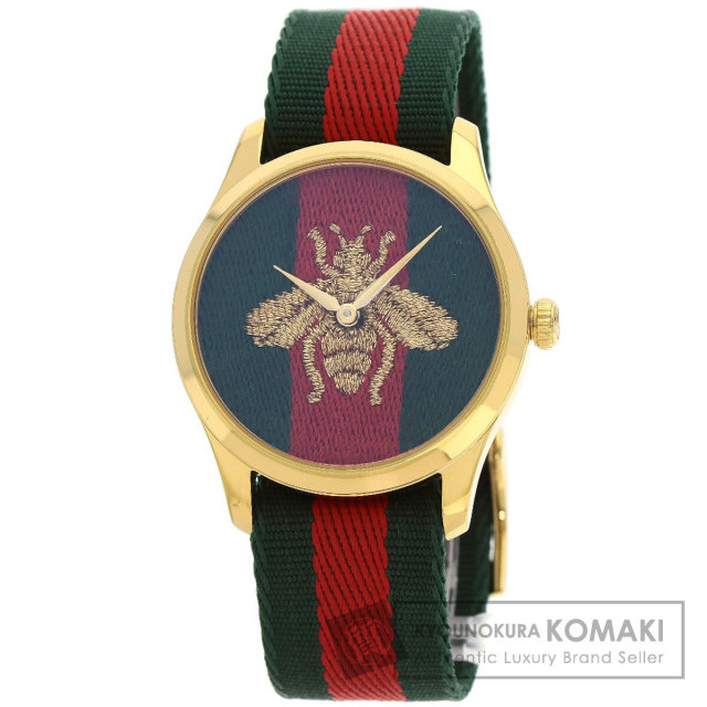 グッチ GUCCI YA147507 腕時計 GUCCI グッチ YA147507 Gフレーム 腕時計 GP/リザード